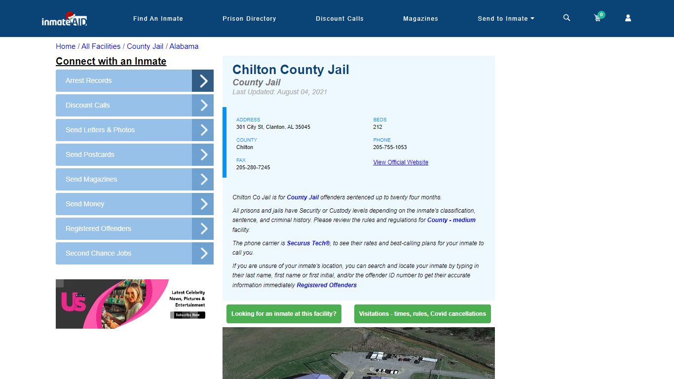 Chilton County Jail - Inmate Locator - Clanton, AL